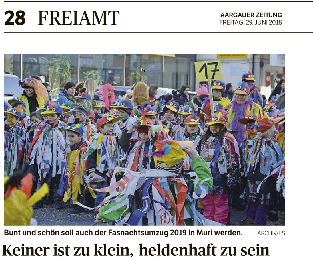 Keiner ist zu Klein, heldenhaft zu sein